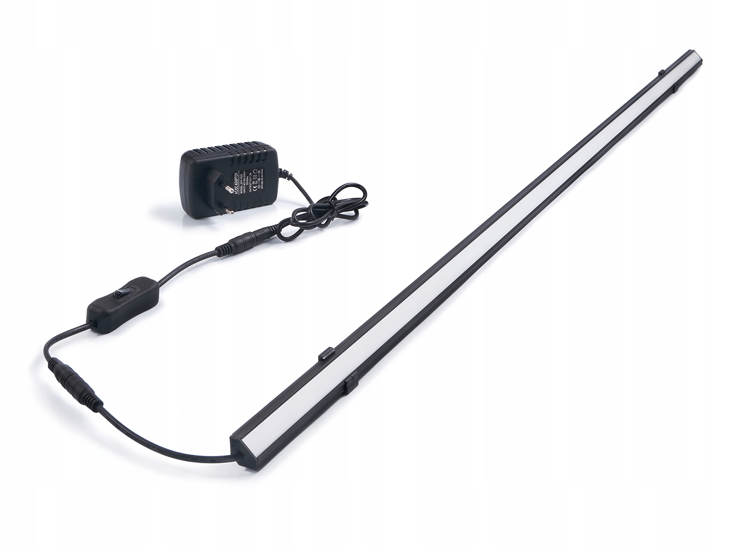 Led Lampa Rohová 100CM Profil Napájecí Adaptér Vypínač 4500K