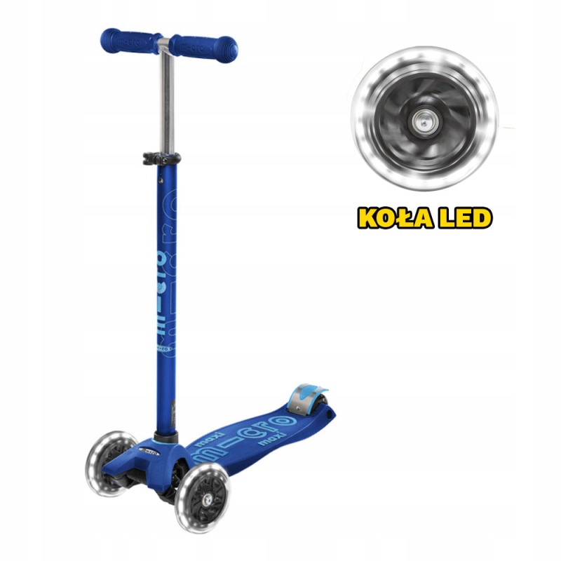 HULAJNOGA MAXI MICRO DELUXE LED NAVY BLUE MMD083