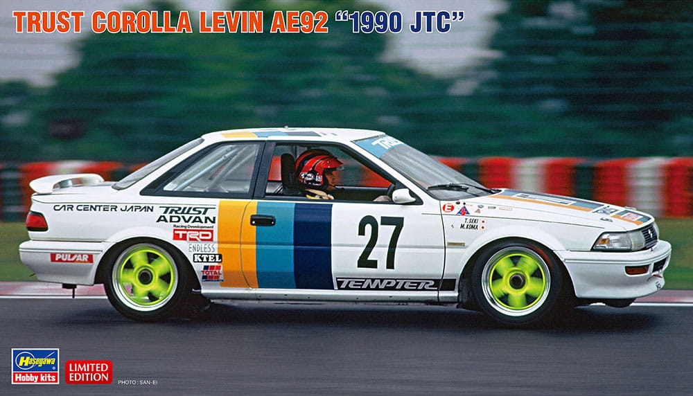 Trust Corolla Levin AE92 1990 Jtc 1:24 Hasegawa 20564