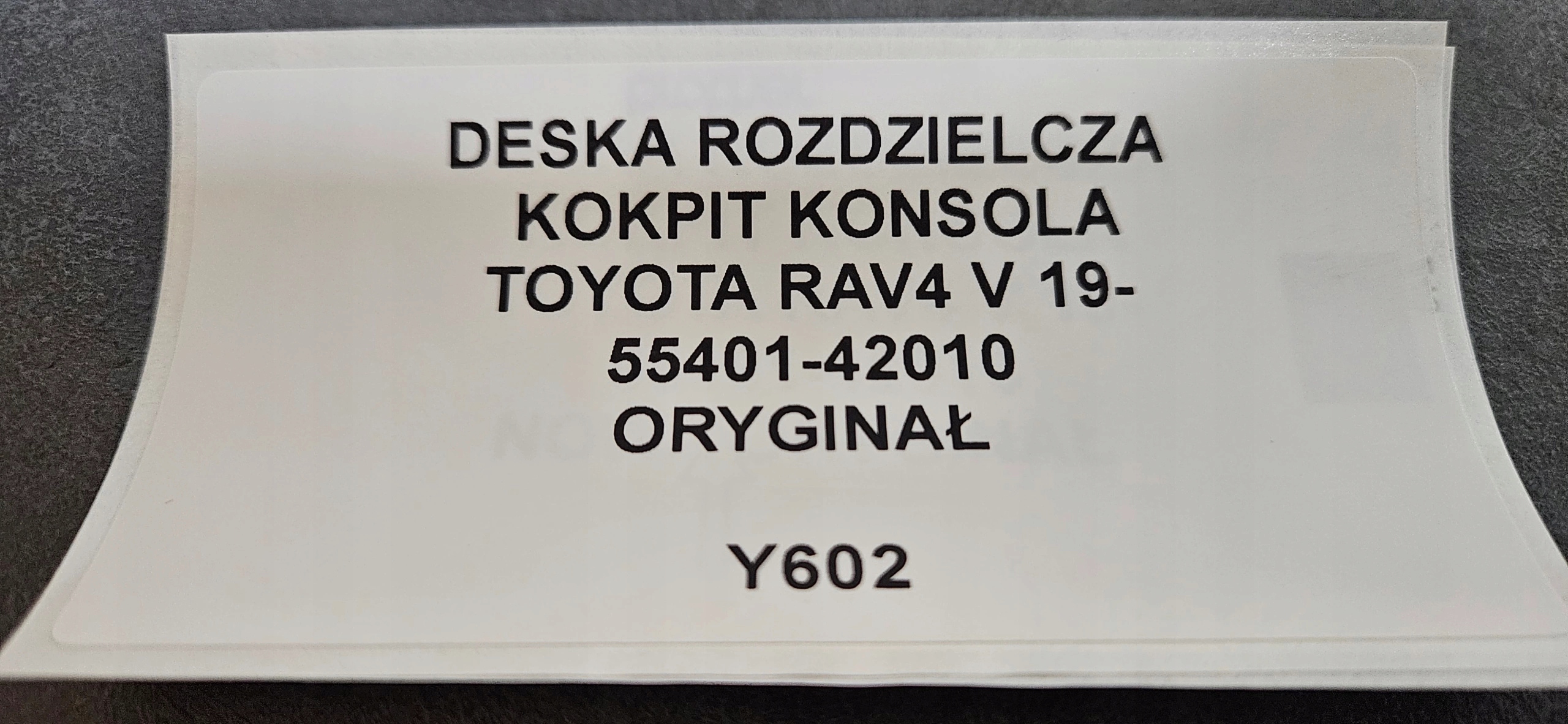 dashboard instrument panel TOYOTA RAV4 V 19- original