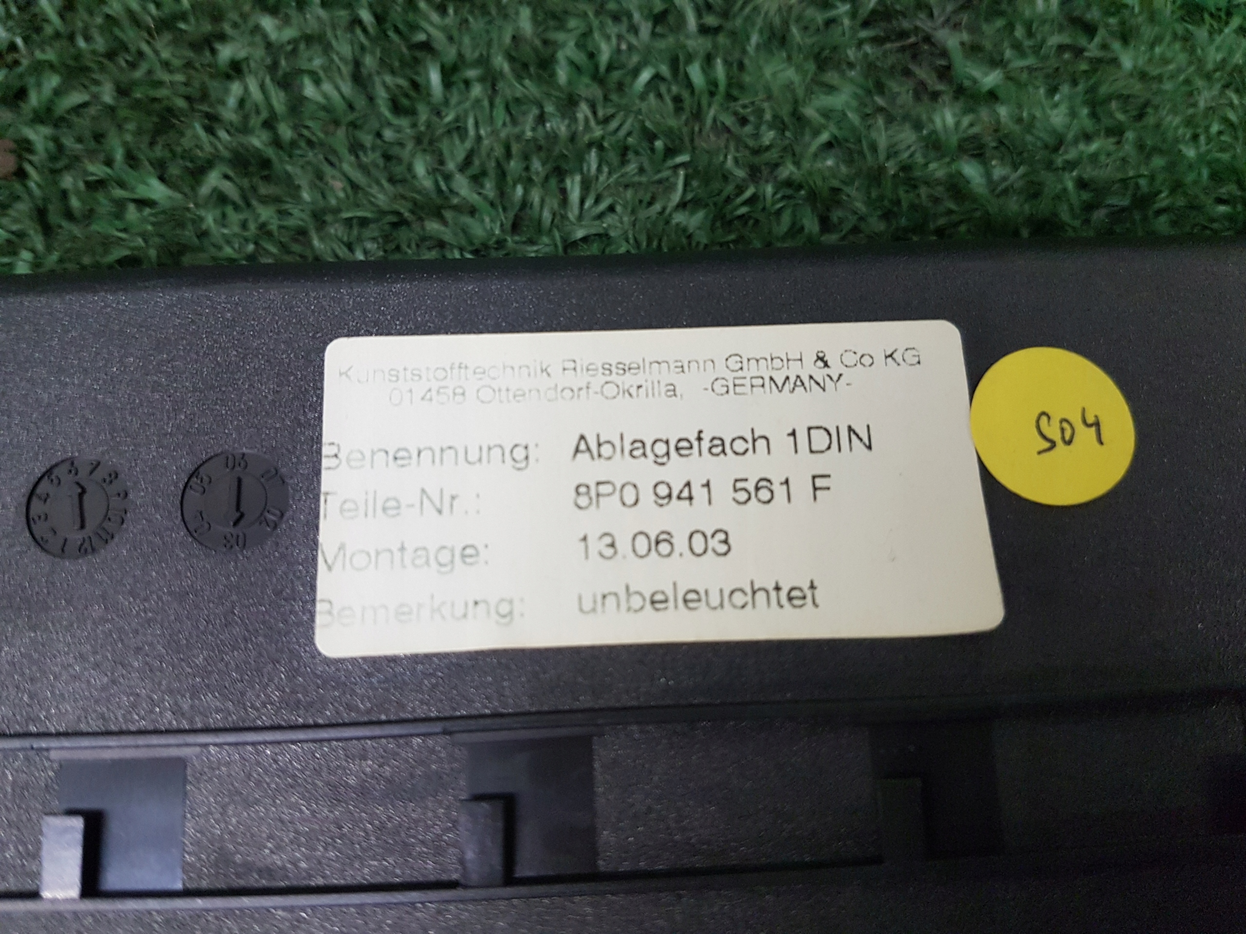 Handschuhfach AUDI A3 8P 8P0941561F