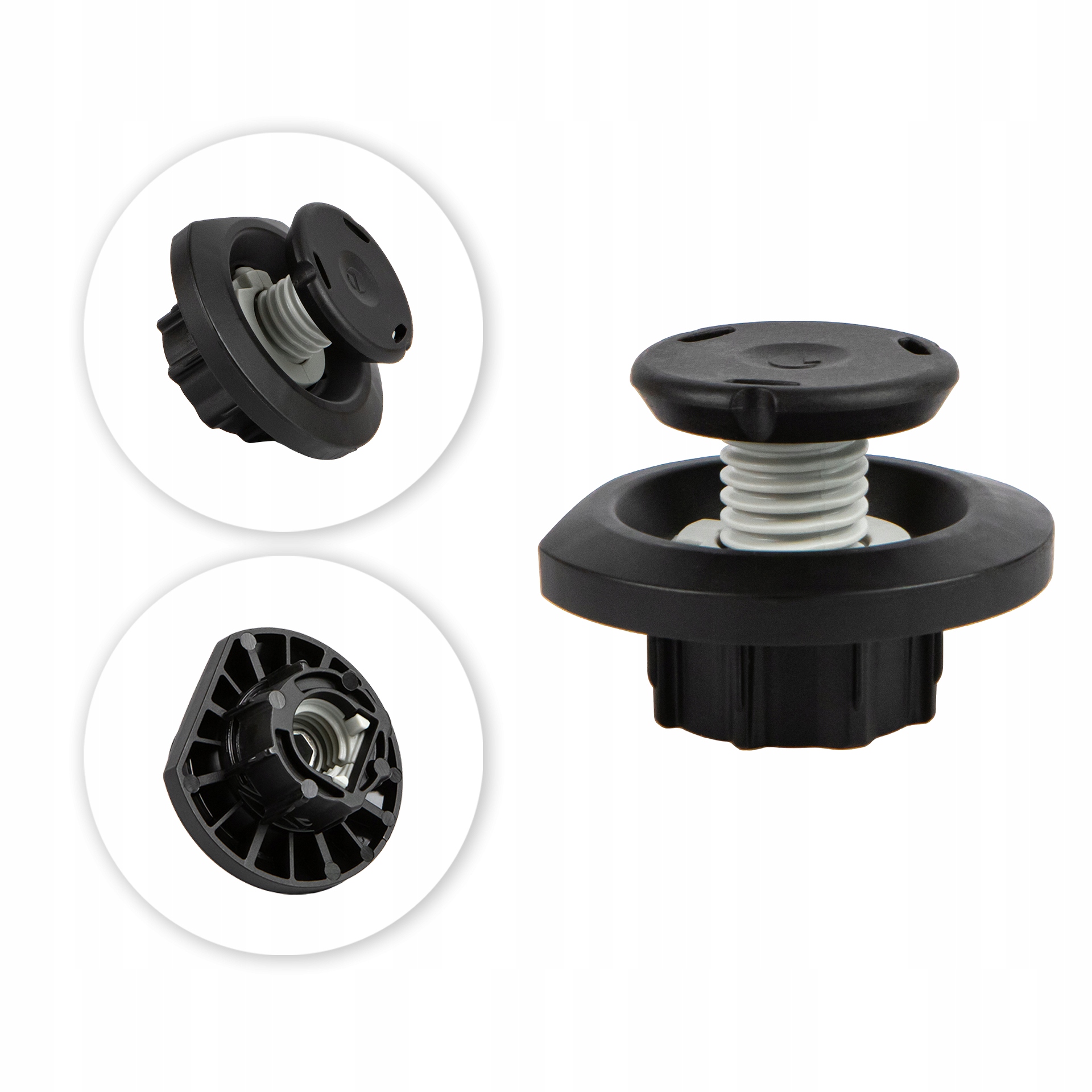 Nábytková noha Integrato nastaviteľná 17 mm Noha pätka 50ks