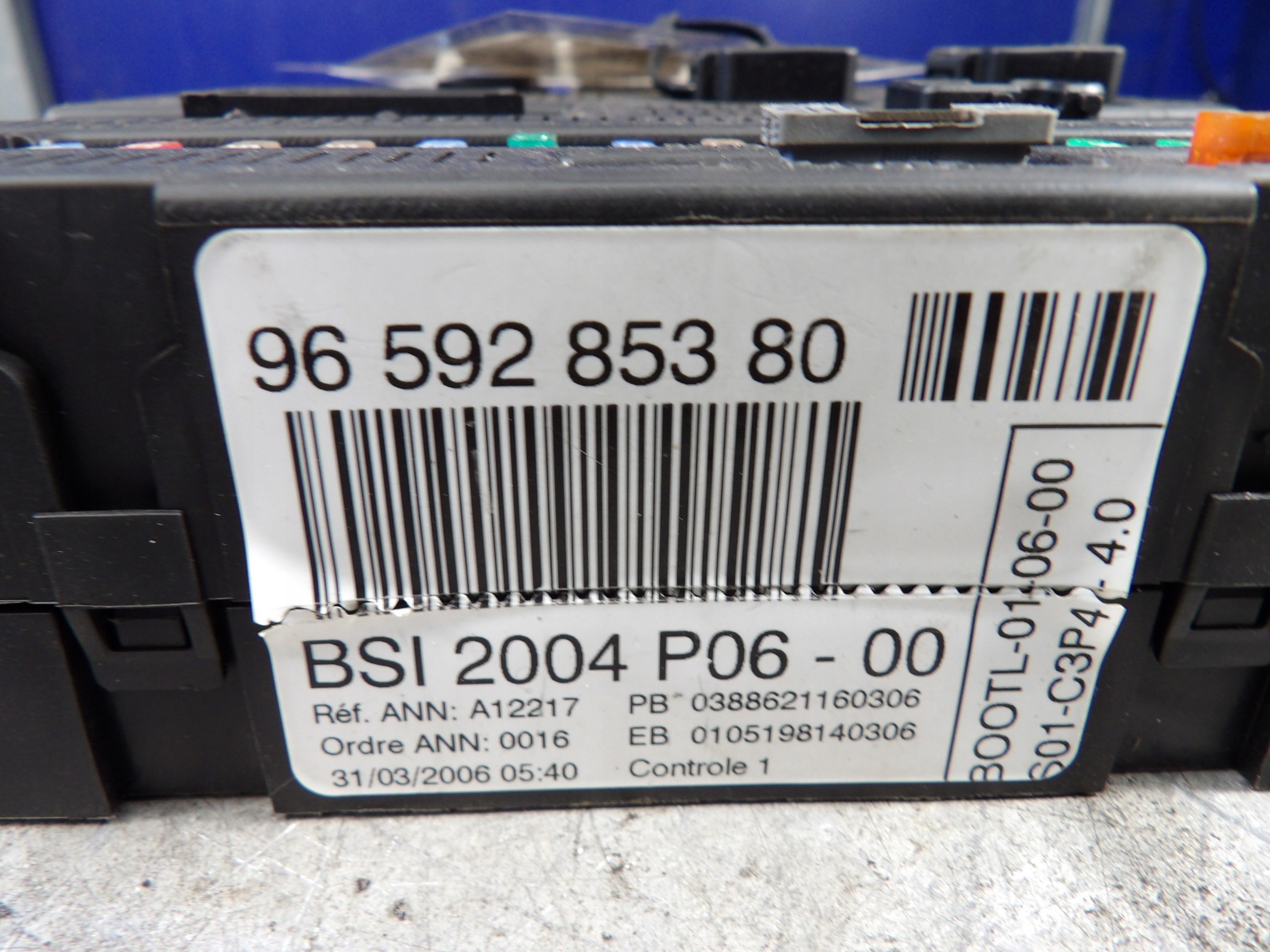 Citroen C2 Module fusibles BSI 9659285380