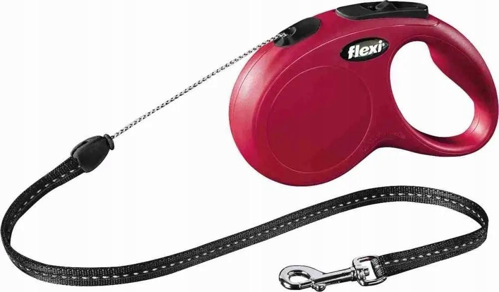 Levně Flexi Vodítko automatické S New Classic lanko 8m červené