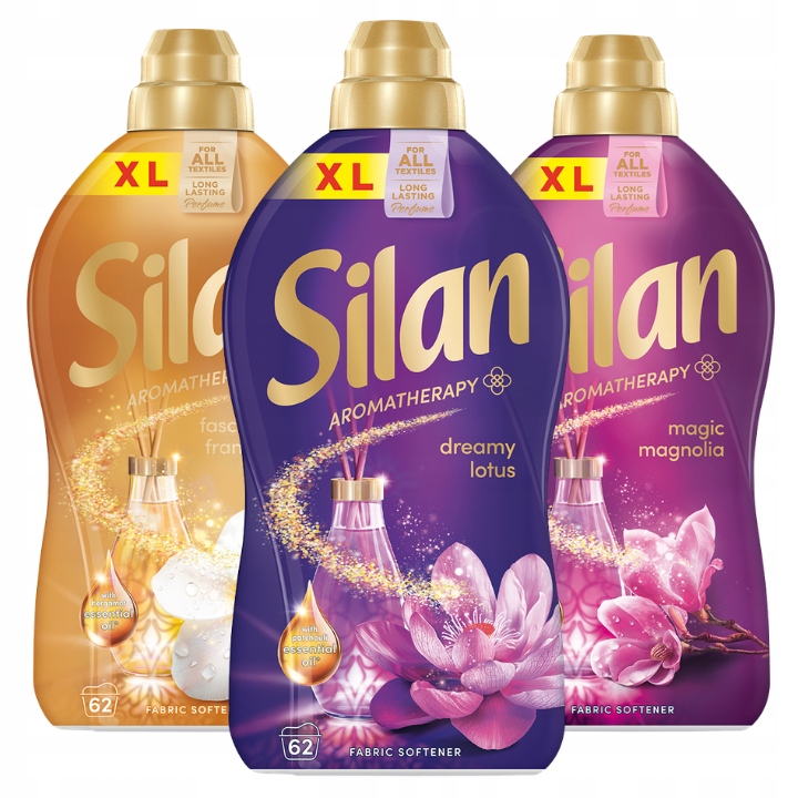 Levně Silan tekutá aviváž Lotus Frangi Magnolie Mix 3x1,364 l 186 pr
