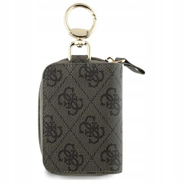 Etui Guess Cable Pouch 4G Triangle na karte brązowe Guess