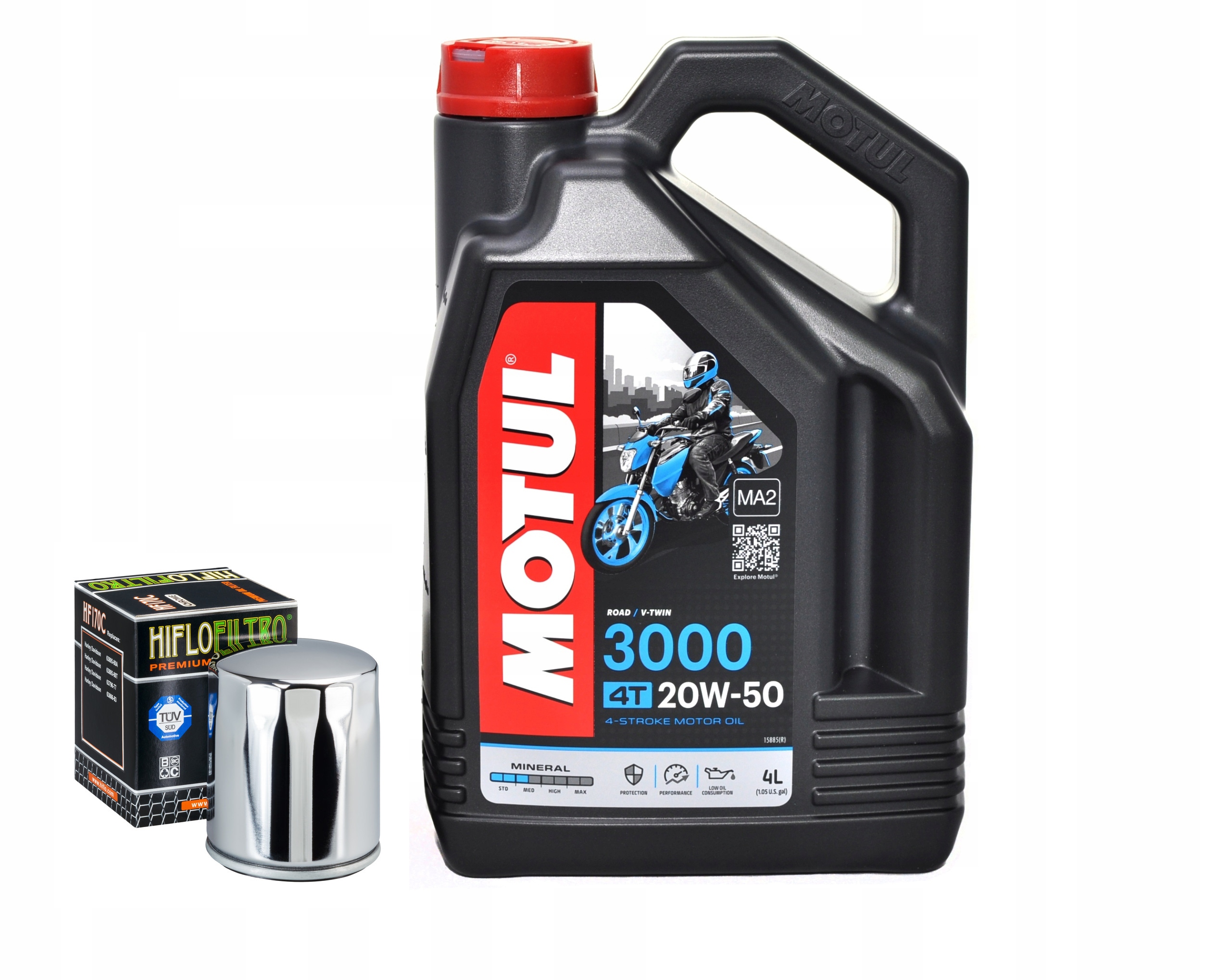 

Olej Motul 3000 20W50 +filtr Oleju Harley Davidson