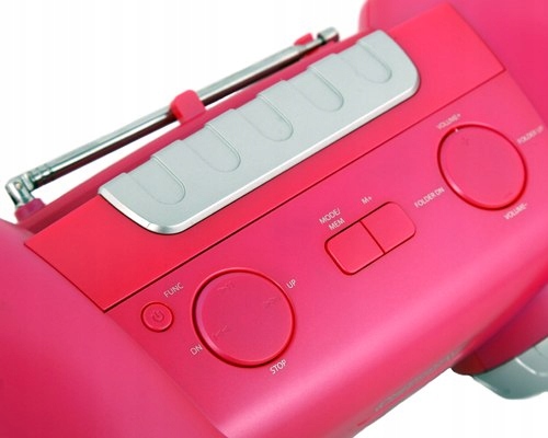Radio Bluetooth CR 1139 Pink - USB, FM, AUX, Przenośne