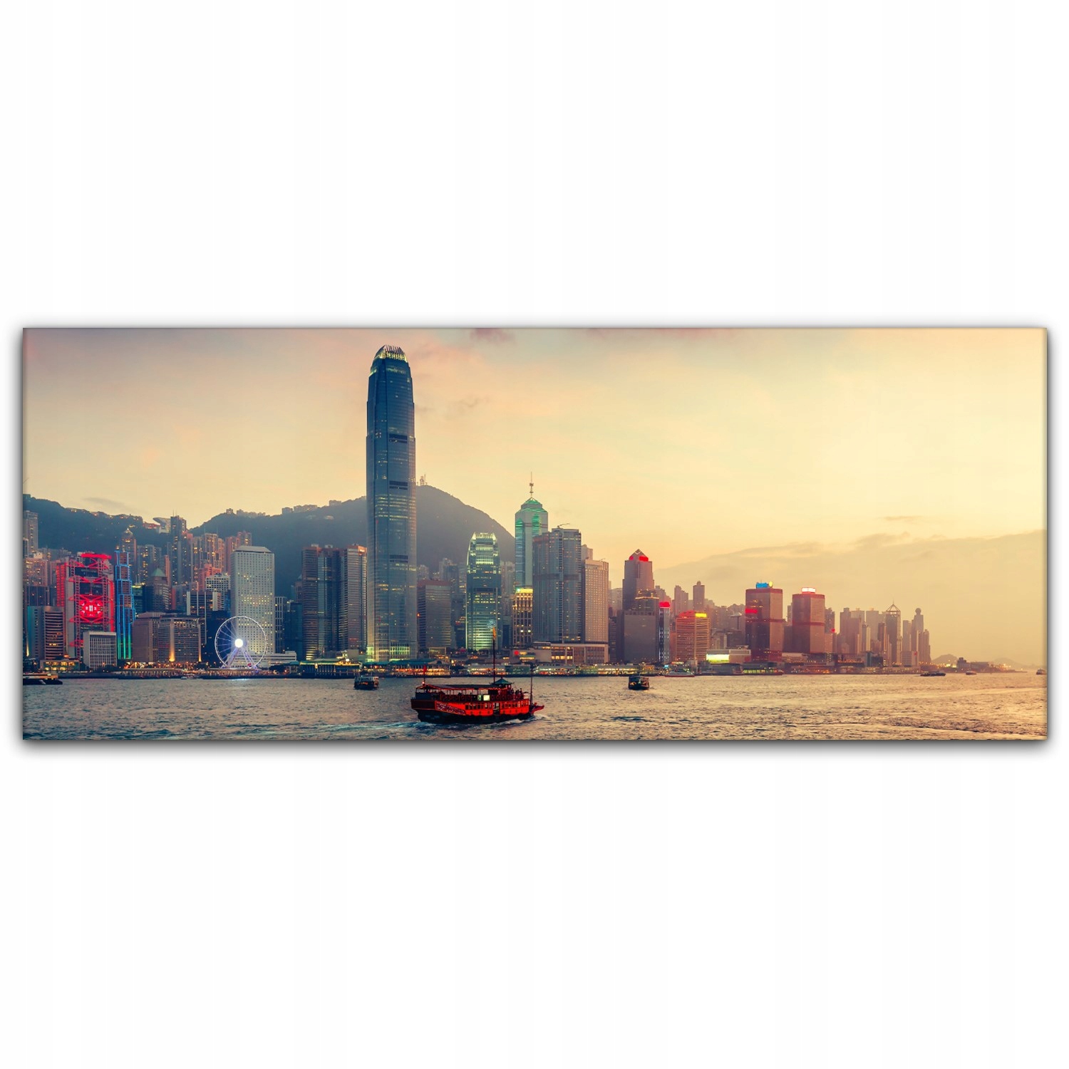 

Obraz canvas na ścianę 125x50 Miasto Zachód Słońca