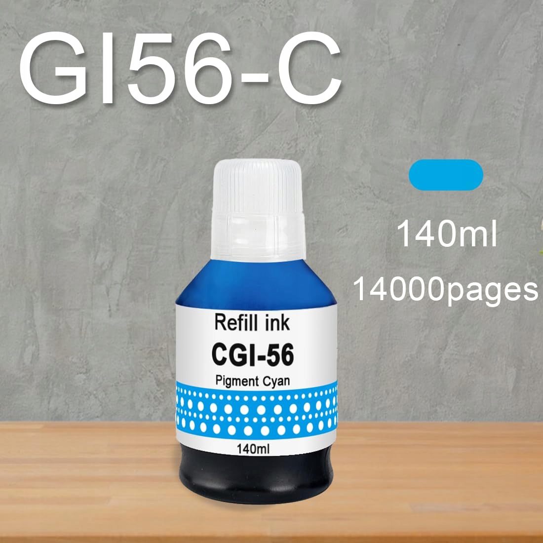 MOLABEL Kompatybilny Zestaw Tuszy GI-56 Do Canon MAXIFY GX7050 GX6050 — miniatura 4