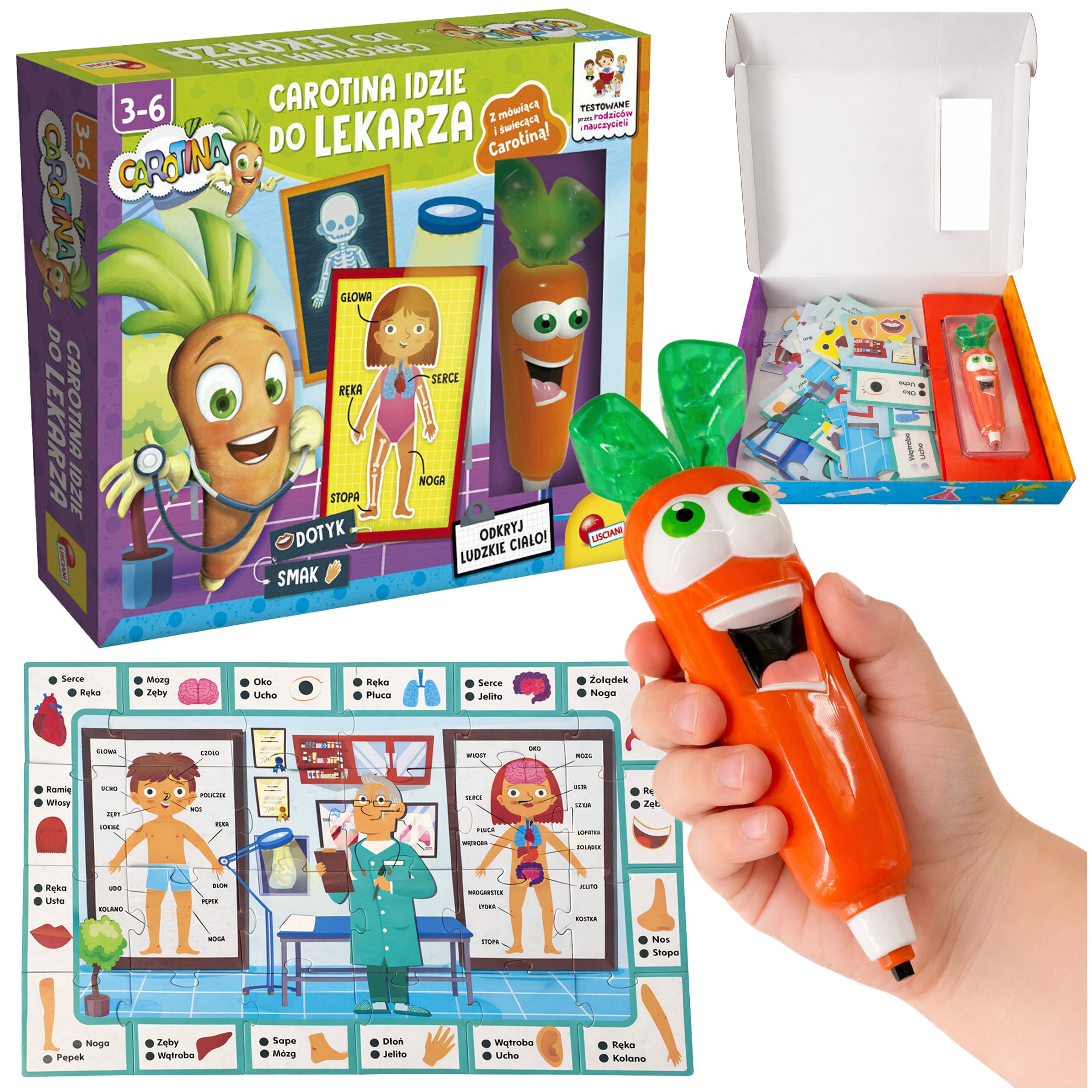 Carotina Idzie Do Lekarza Rozwojowa Zabawka Edukacyjna Dla Dzieci Gra