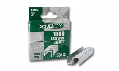 Zszywki 14mm typ A 1000szt. S-21214 STALCO