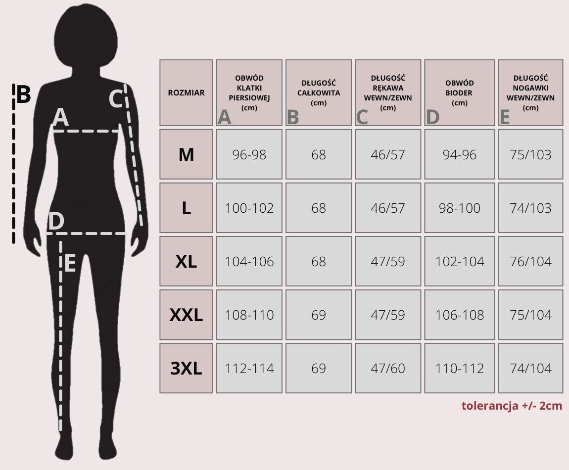 DŁUGA PIŻAMA DAMSKA KUBA BAWEŁNA ROZPINANA XXL Dekolt okrągły