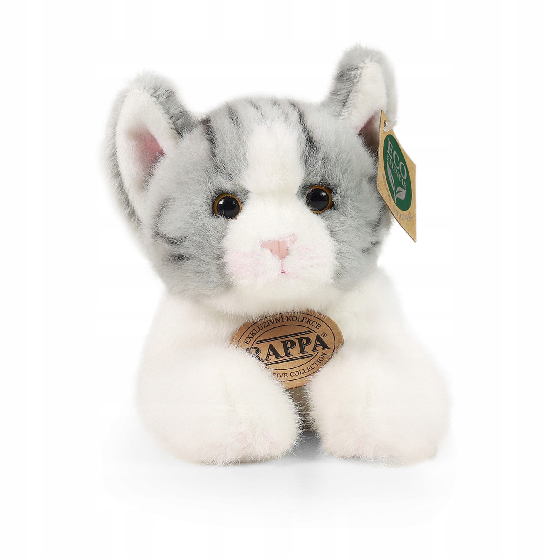 KOT SZARY KOTEK MASKOTKA KOT SZARO-BIAŁY PLUSZAK Marka Rappa