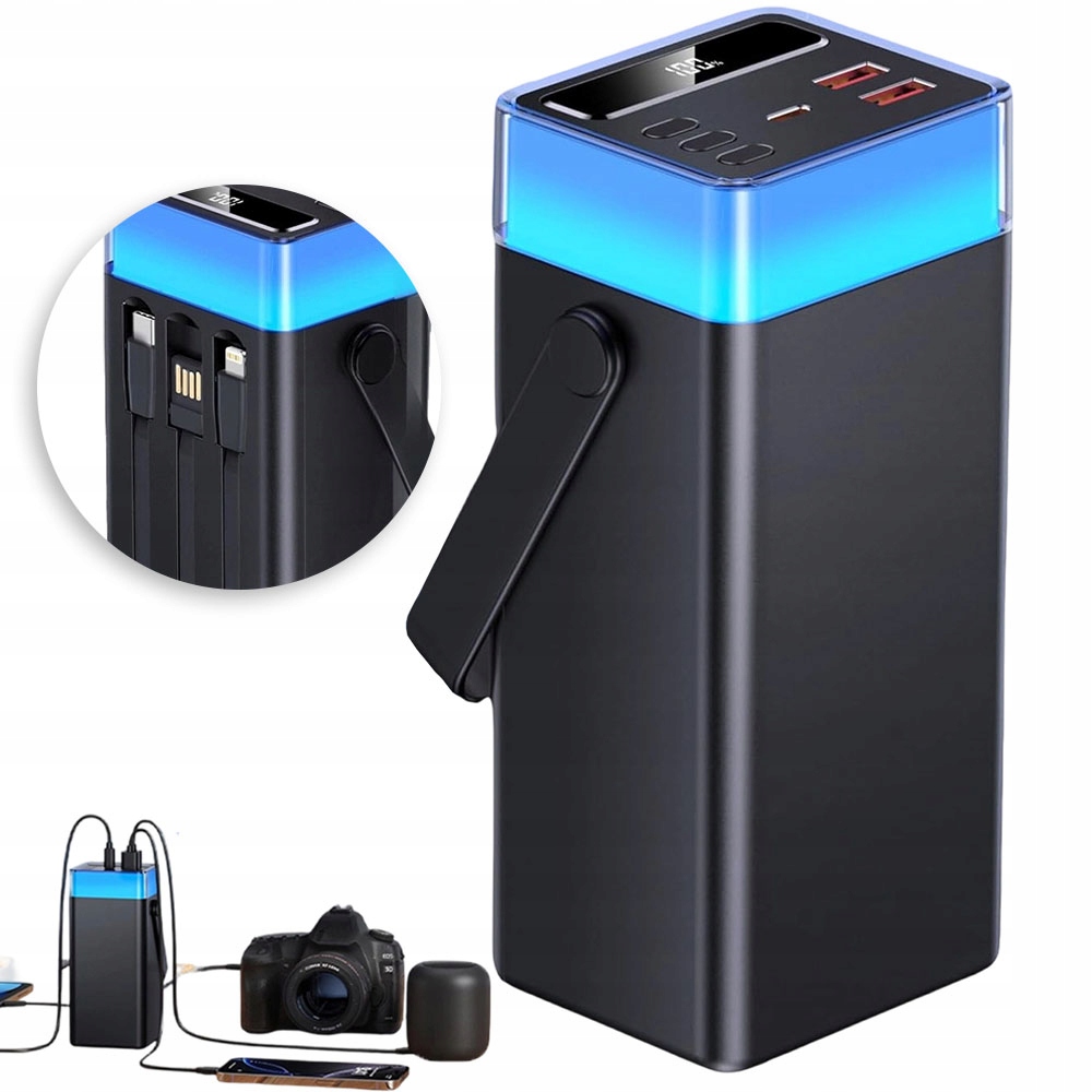 Power Bank 60000 mAh Rychlé nabíjení PD3.0 QC3.0 pro 5 zařízení najednou