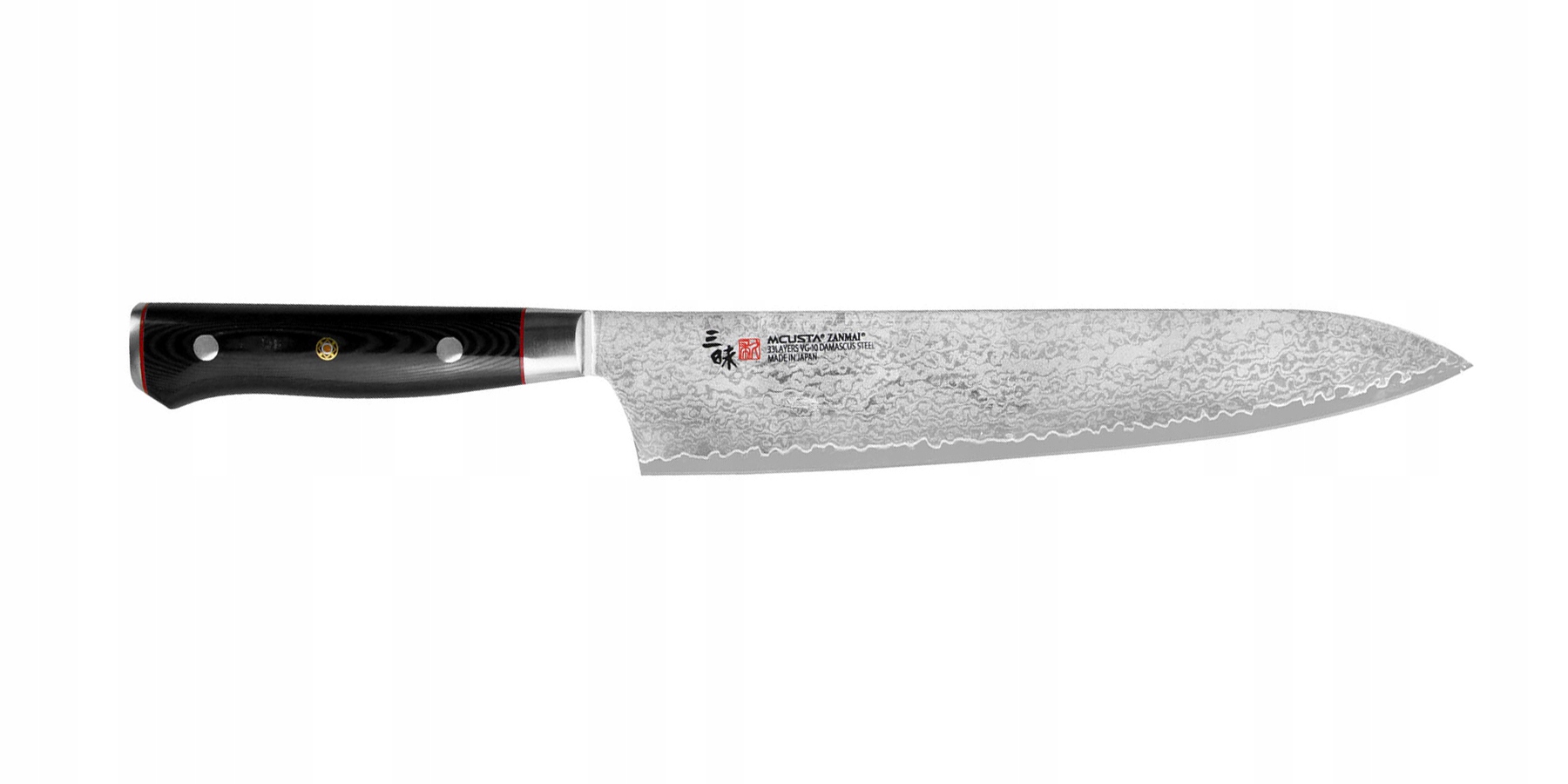 Japonský kuchársky nôž Gyuto 240 Mcusta Zanmai VG-10 Pro Zebra