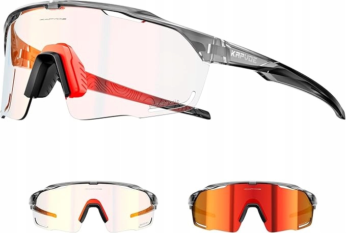 Kapvoe Fotochromatické cyklistické brýle UV400 ochrana ženy muži