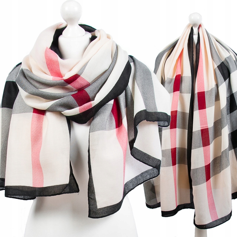 

Angielska Krata Szalik Beżowy Klasyczny Szal Uk