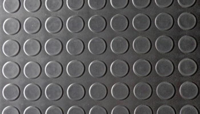 Wykładzina GUMOWA Mata Gumowa 1,5m Round Button Kółeczka 150cm Garaż