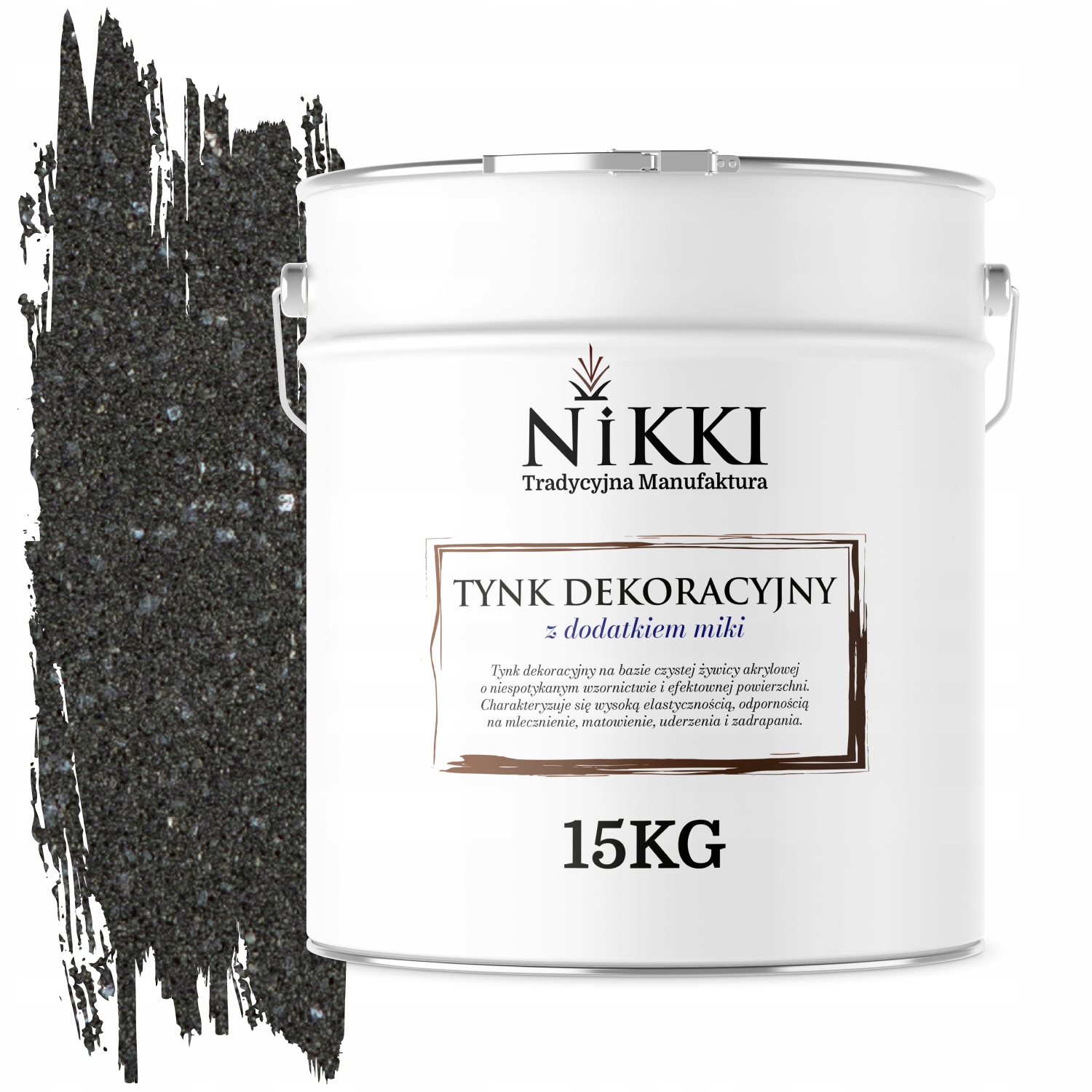 Mozaiková Omietka Jemnozrnná 15 Kg Grafitová S Priehľadnou Sľudou D924