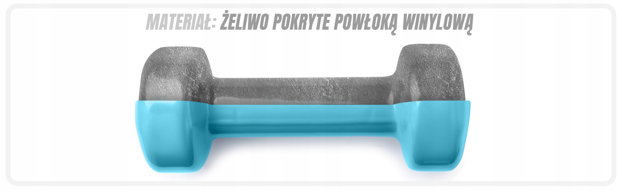 HANTLE WINYLOWO-METALOWE FITNESS METEOR 2 x 1kg Marka Meteor