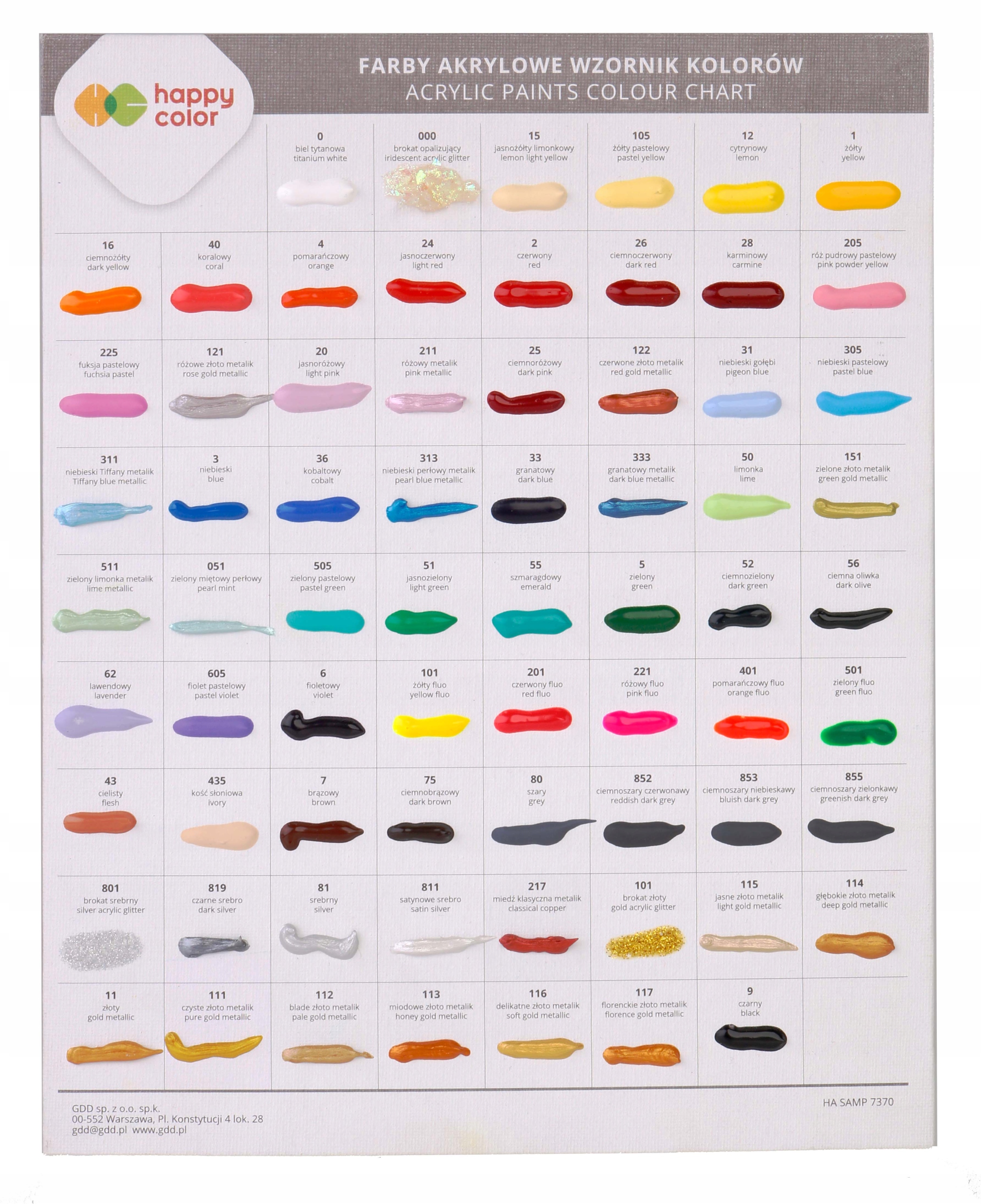 FARBA AKRYLOWA 75ML CZARNY (9) 6357