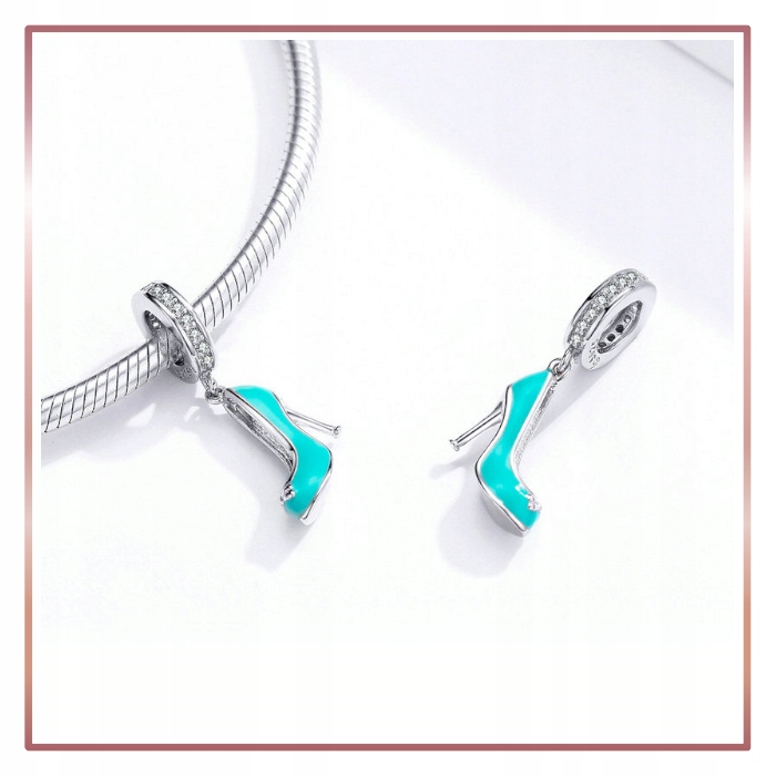 Charms TURKUSOWA SZPILKA zawieszka S925 Marka A.R. Silver
