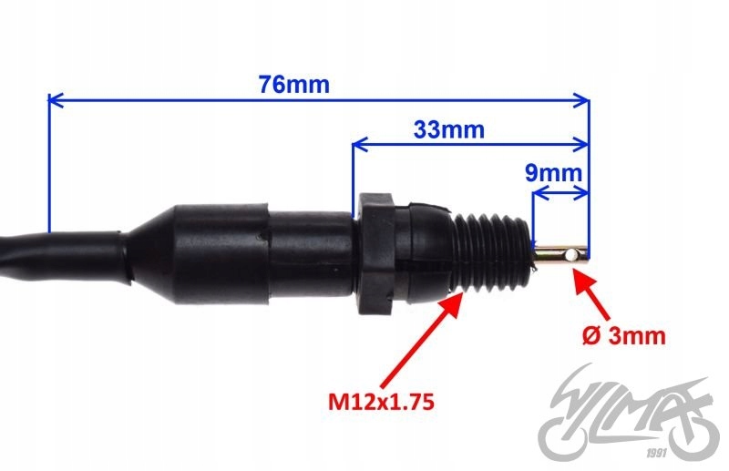 CZUJNIK STOP TYŁ Z DŁUGIM PRZEWOD. DO SUZUKI GN250 Producent WZMOTO