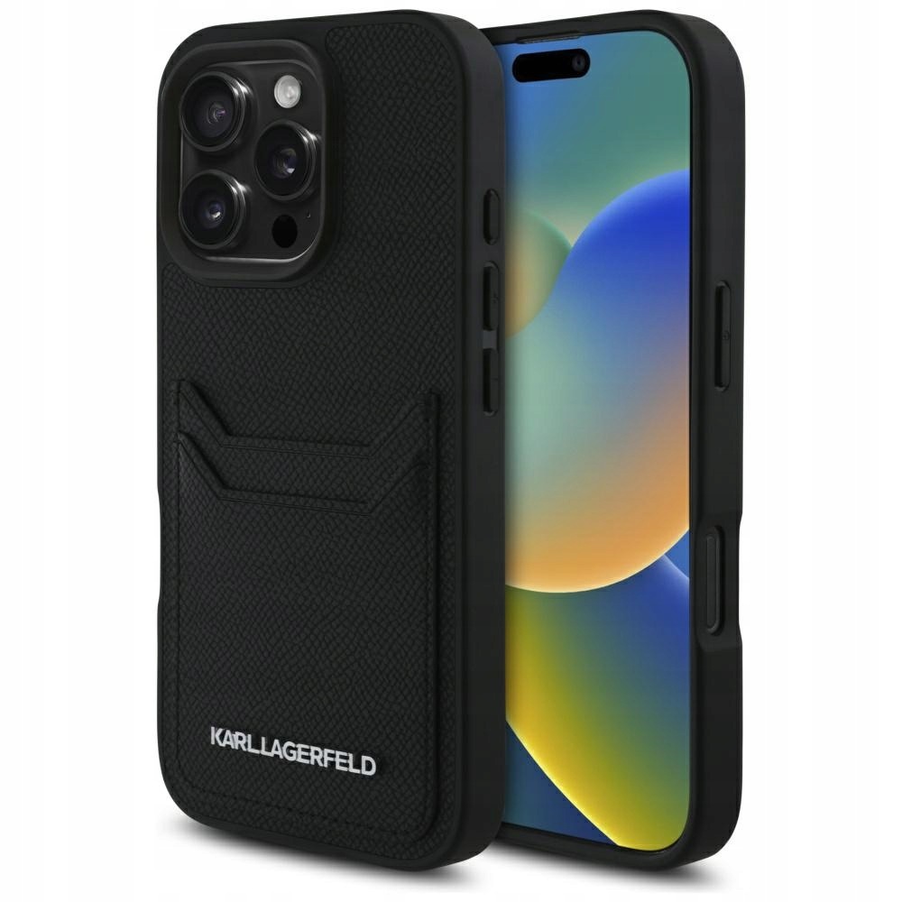 Kovový Pouzdro Karl Lagerfeld Hc Grained Pu Cardslot pro iPhone 16