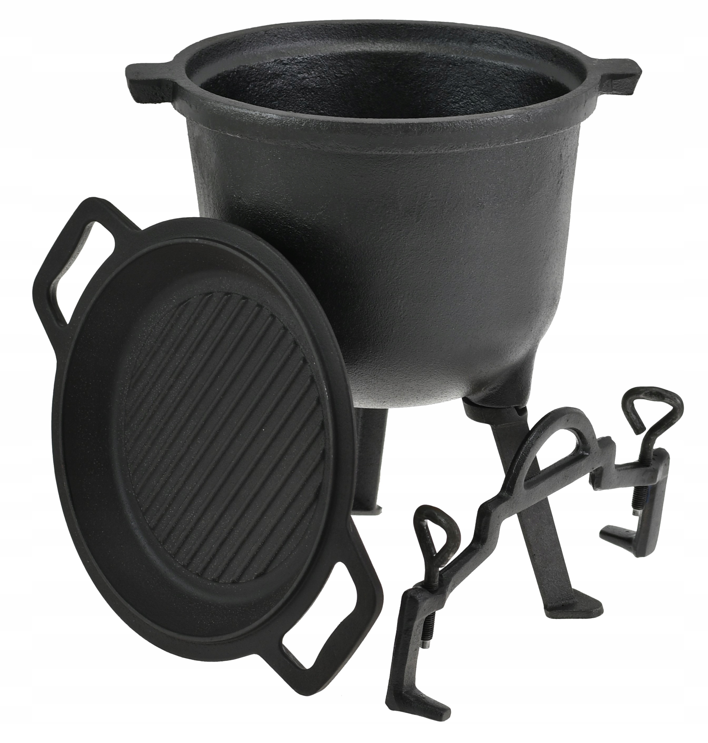 

Kociołek Myśliwski 11 L Pokrywa 2w1 Patelnia Grill