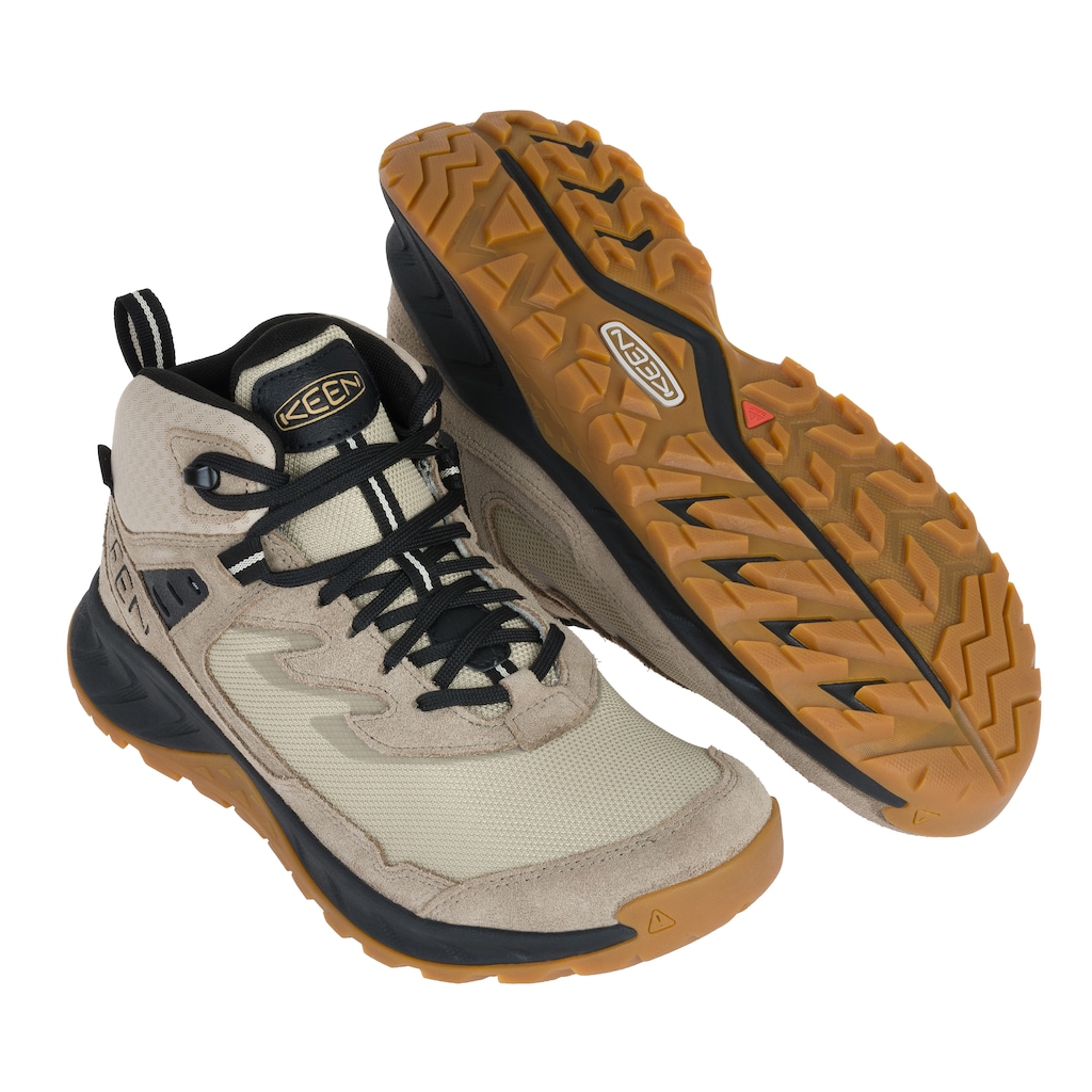 Turistické trekové boty Keen Hightrail MID Wp Brindle/Oak Buff 43