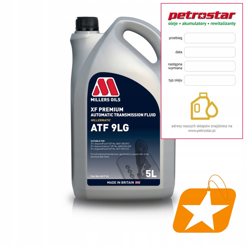 Millers Oils Xf Premium Atf 9 Lg 5 L