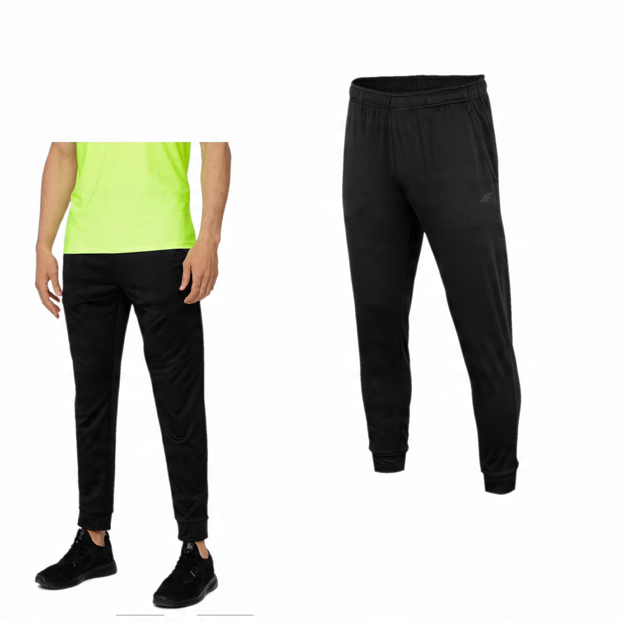

4F Spodnie Męskie Treningowe SPMTR350 Czarne XL