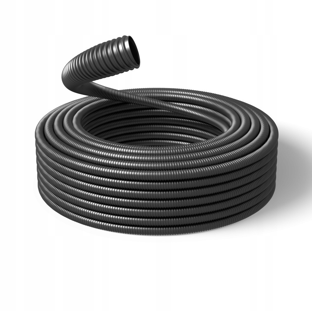 Trubka Elastická Vyztužená Spirálou FI46,4-40 mm Pvc Černá 320N