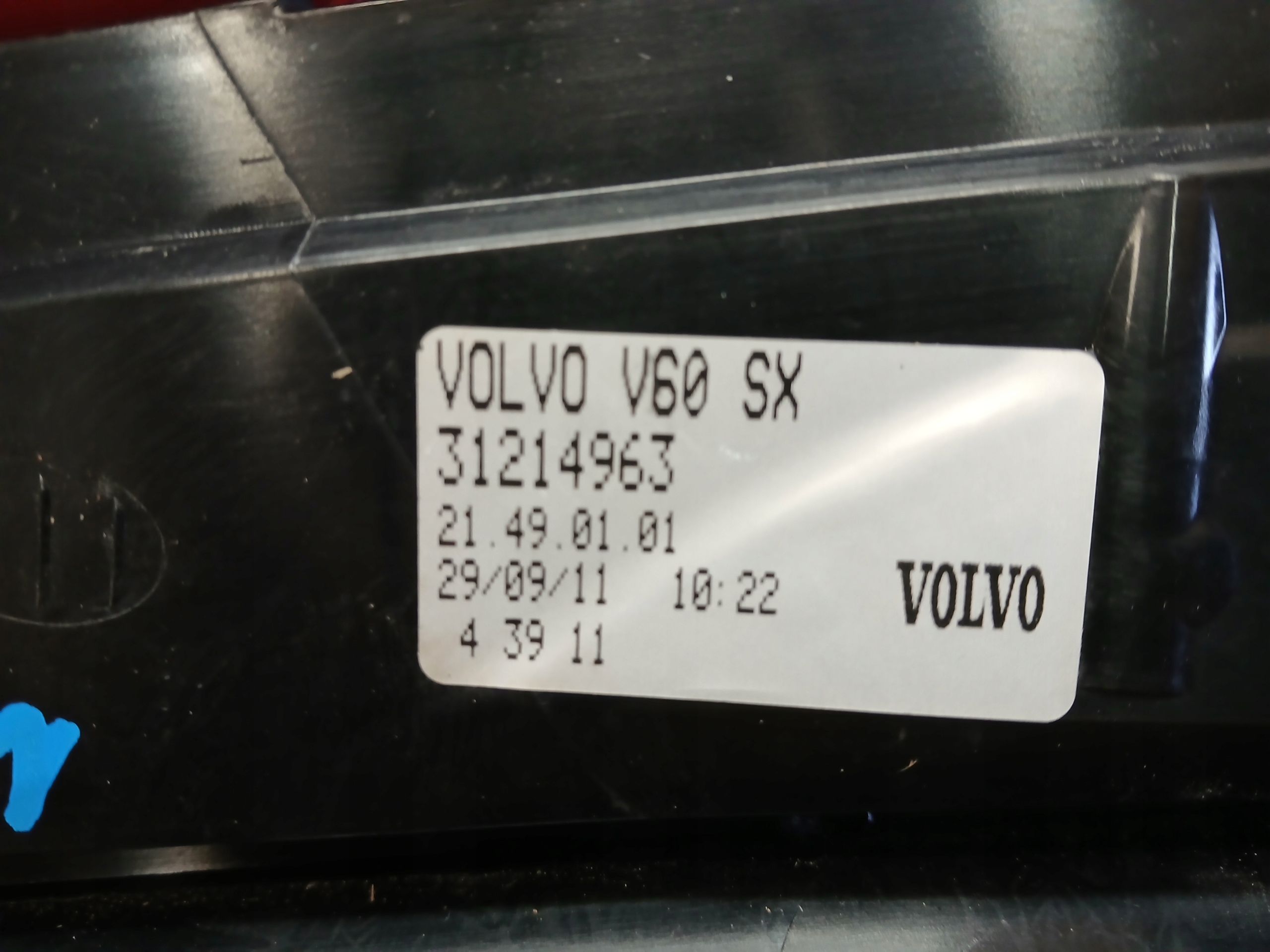 light rear part left VOLVO V60 10-18 LED 31214963