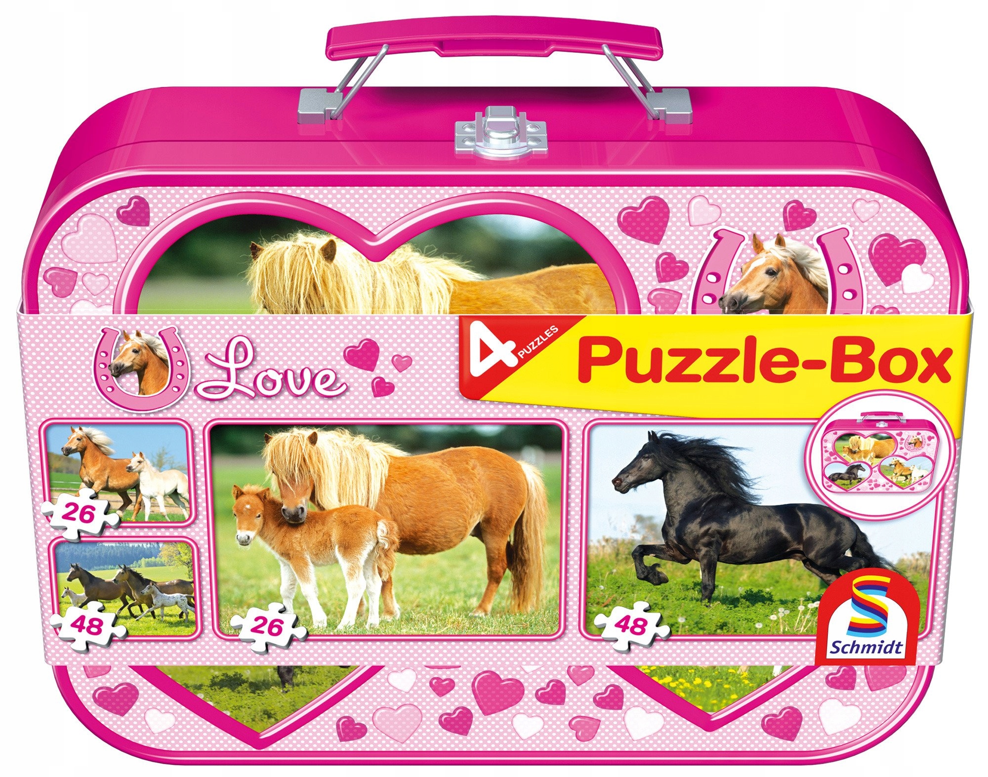 

Puzzle 2 x 26 2 x 48 W Walizce Love Konie