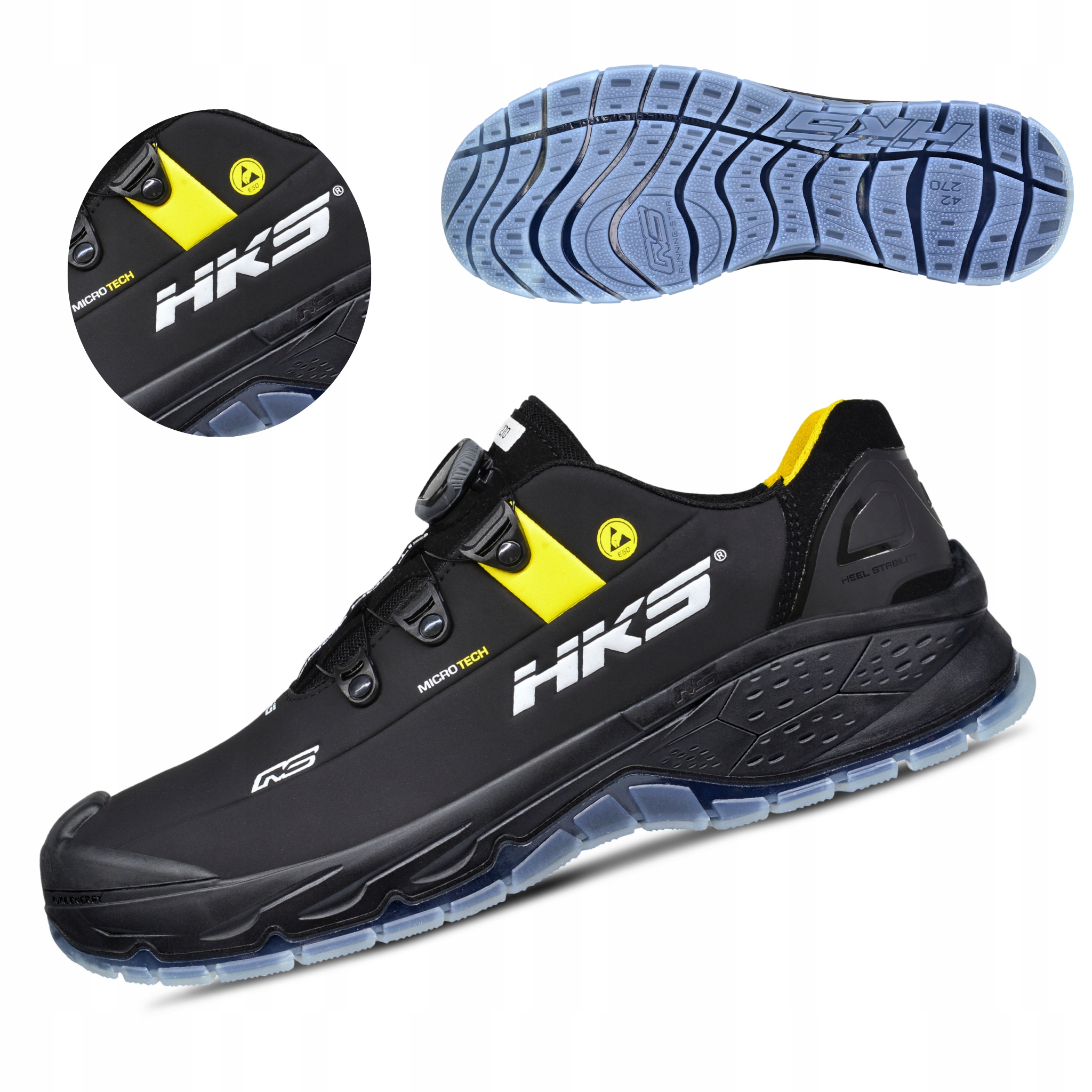 Lekkie Buty Robocze Półbuty Ochronne Obuwie Bhp Hks Rs 270 Boa S3 Roz. 43