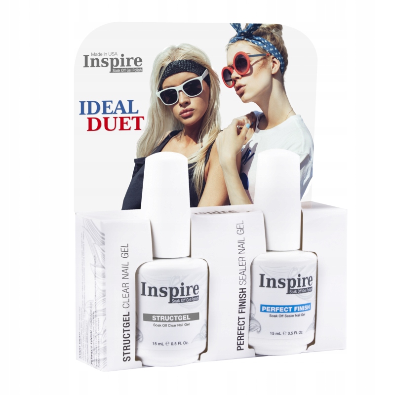 Zestaw Inspire Ideal Duet Kit STRUCTGEL + TOP PERFECT FINISH