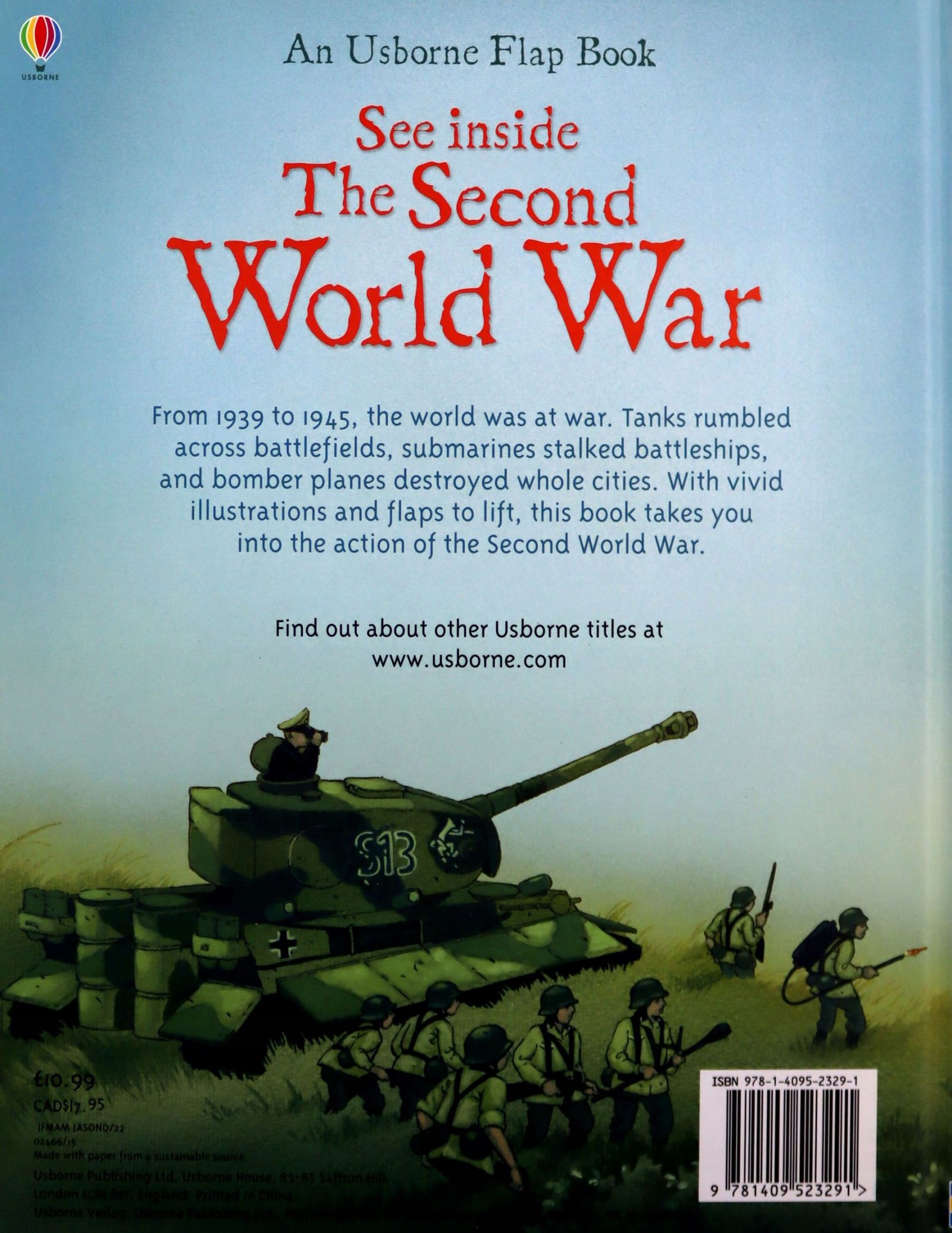 SECOND WORLD WAR (SEE INSIDE) (USBORNE SEE INSIDE) - Rob Lloyd Jones KSIĄŻK Stan opakowania oryginalne