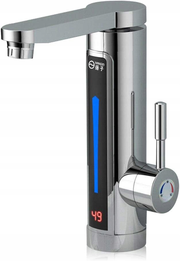 ELEKTRYCZNY PRZEPŁYWOWY PODGRZEWACZ WODY LCD CHROM Stan opakowania oryginalne