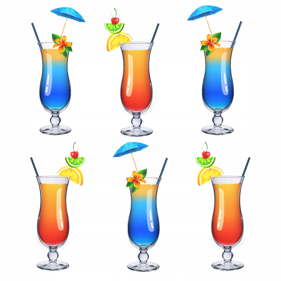 

Szklanki do drinków napojów i koktajli 440ml 6szt