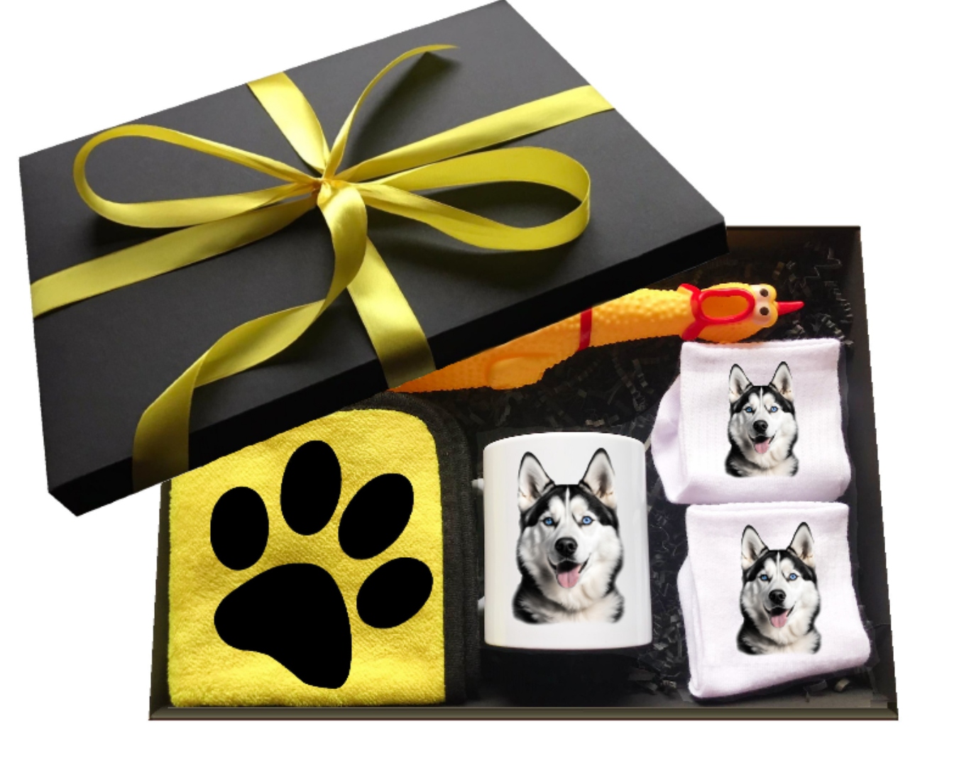 Sada s hrnkem dárek jmeniny pes psi pes Husky