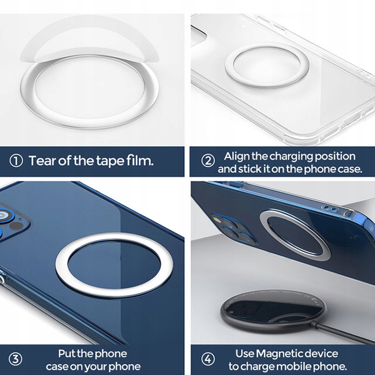 RING PIERŚĆIEŃ MAGNETYCZNY MAGSAFE DO TELEFONU Materiał metal