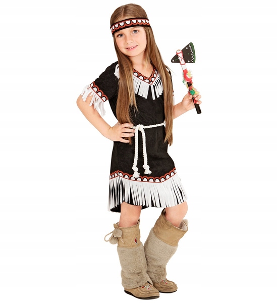 STRÓJ INDIANKI INDIANKA CZARNA DZIKI ZACHÓD 158