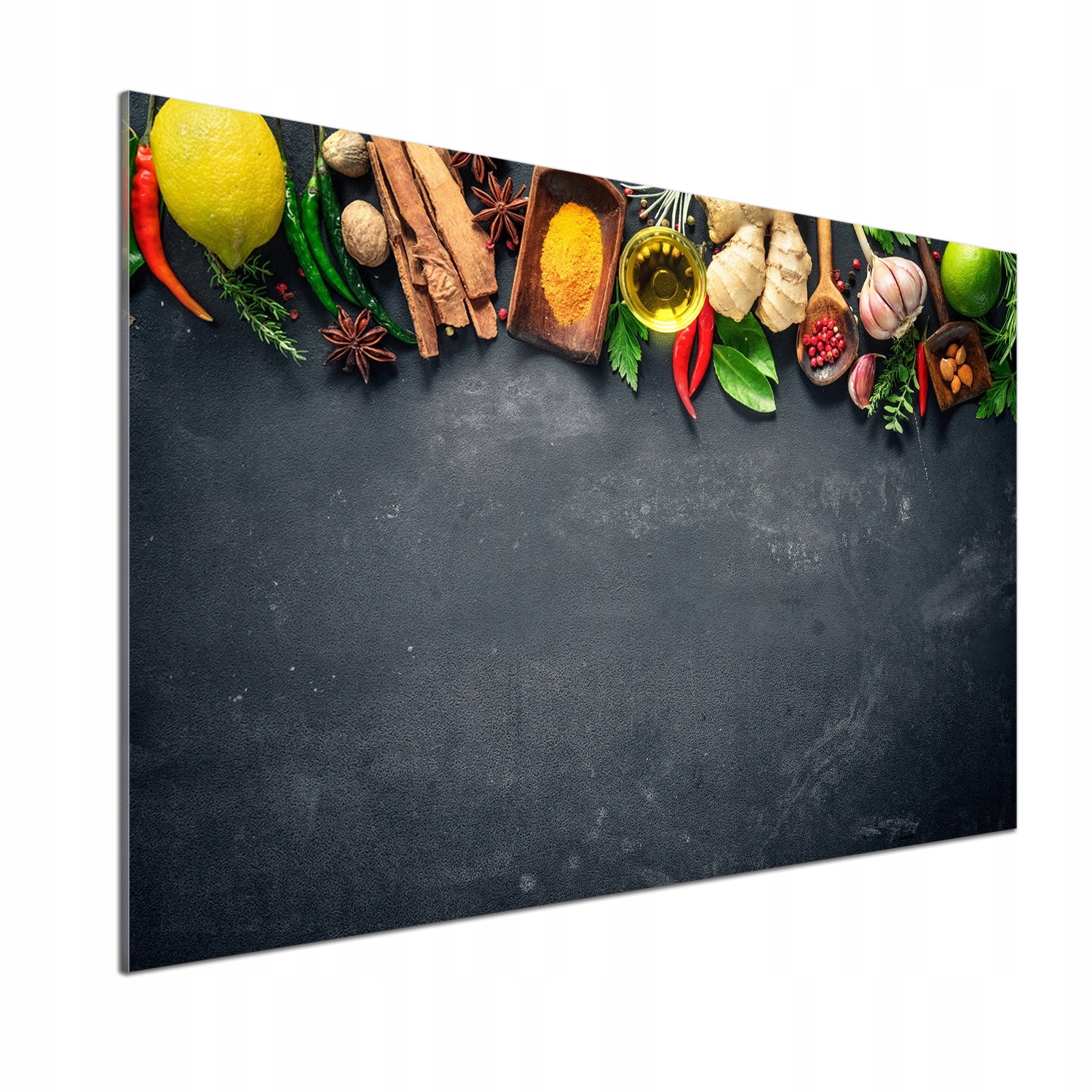 Panel do kuchyne Bylinky a korenie 100 x 70 cm Lepidlo