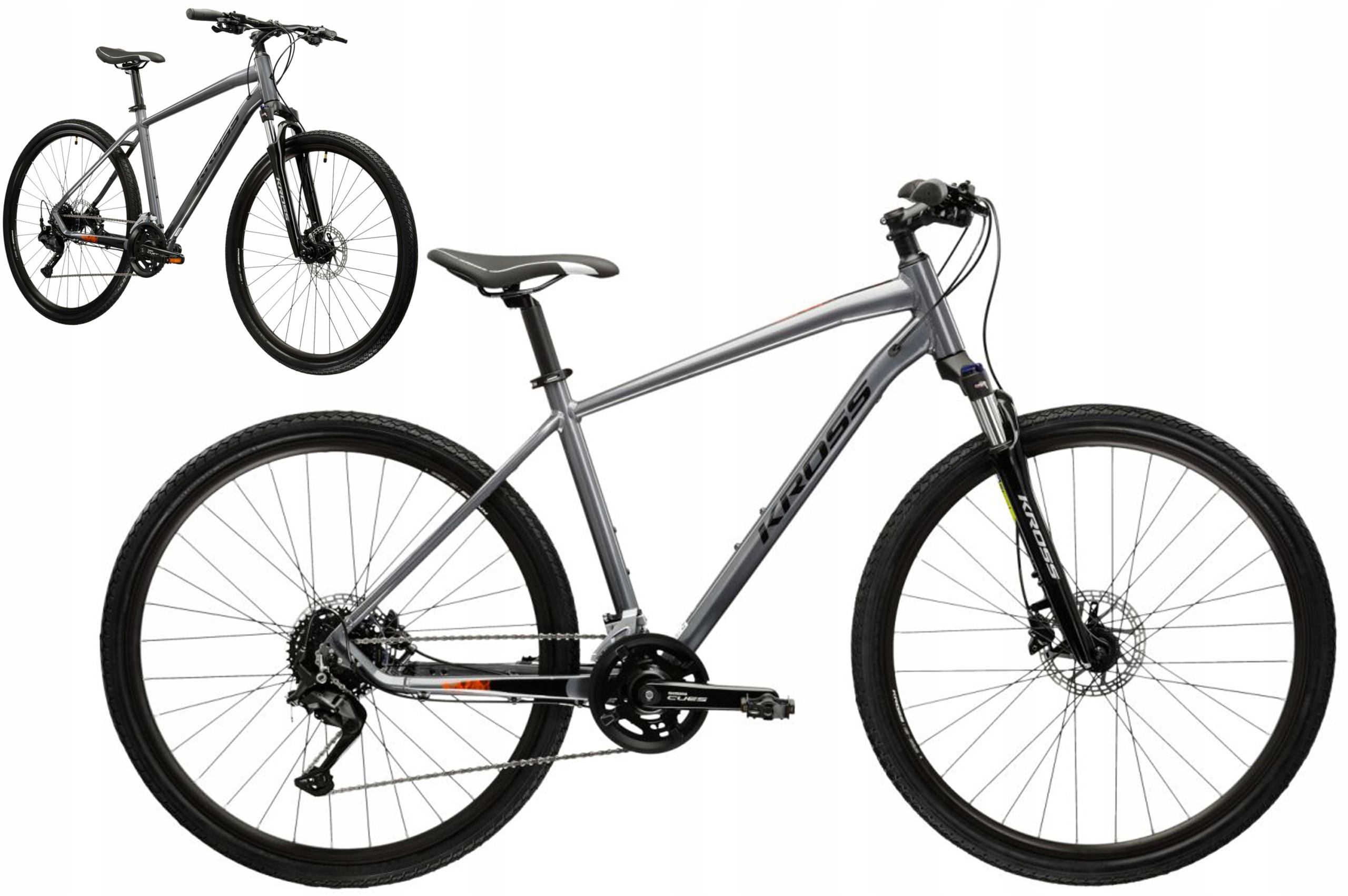 Rower 28" Crossowy Kross Evado 5.0 rama XL 23" szary czarny R25