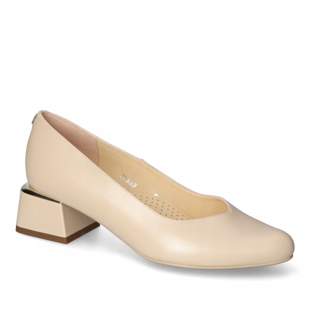 Boty Sala Béžové Lico Kožené 39