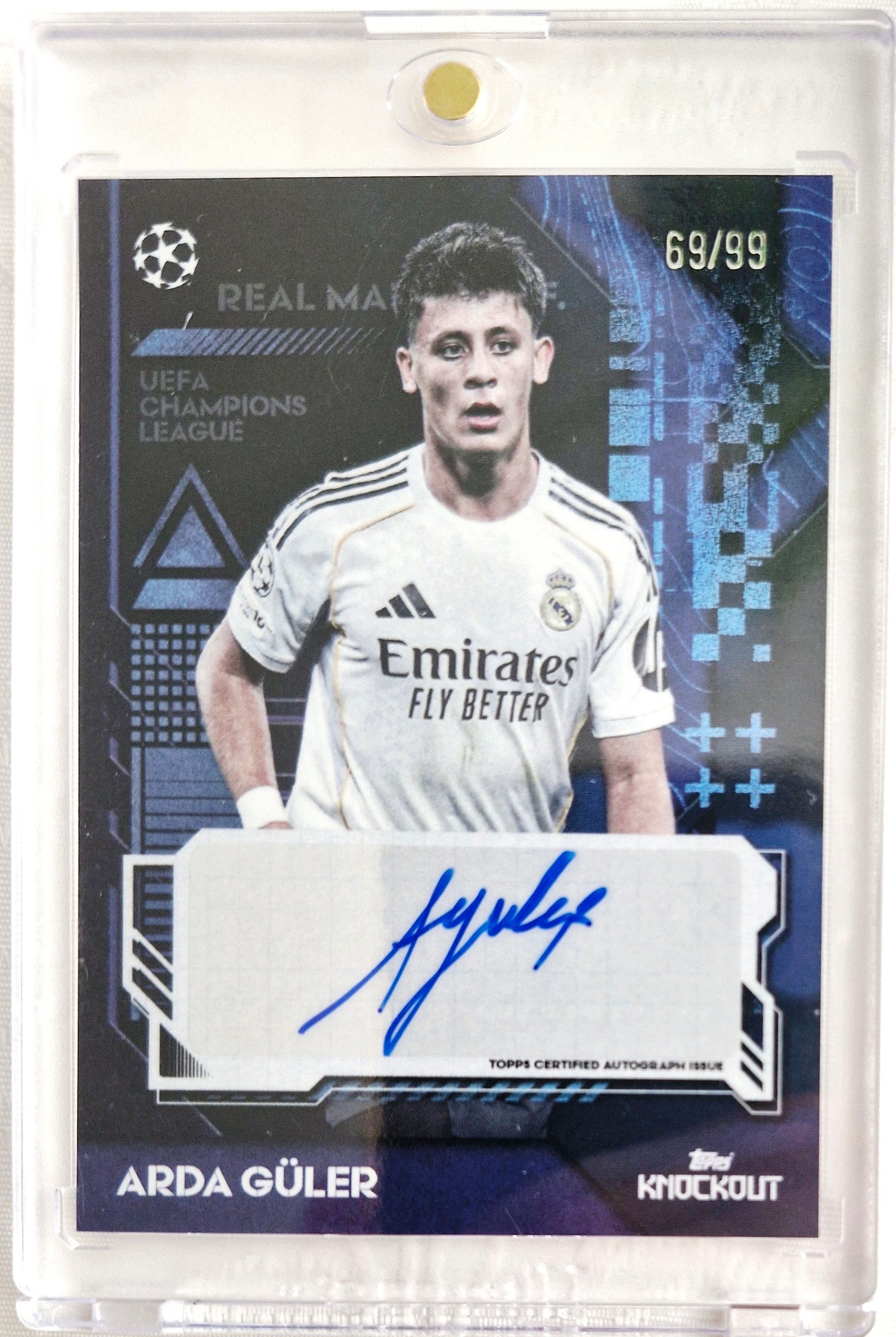 Arda Güler 69/99 Topps Ucc Knockout 2025/26 Real Madryt Autograf Unikat!!!