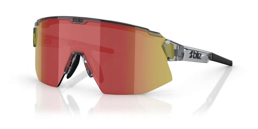 Brýle Bliz Breeze -Transparent Dark Grey Brown Red Mirrow