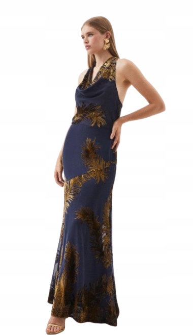 Karen Millen Šaty Tmavě Modré 36 Y1S